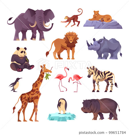 Zoo Animals Set 99651784