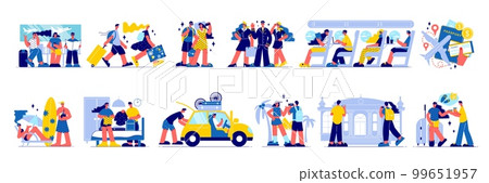 Travel Vacation Icon Set 99651957