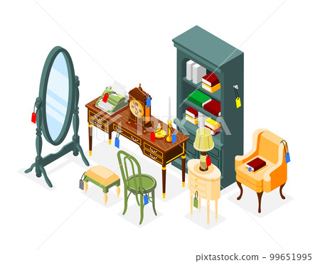 Antique Room Furniture Composition Antique Room Furniture Composition 99651995