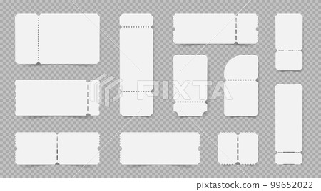 Realistic Empty Tickets Set Realistic Empty Tickets Set 99652022