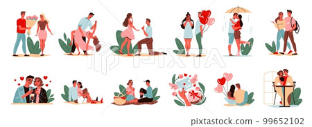 Valentines Day Icon Set Valentines Day Icon Set 99652102
