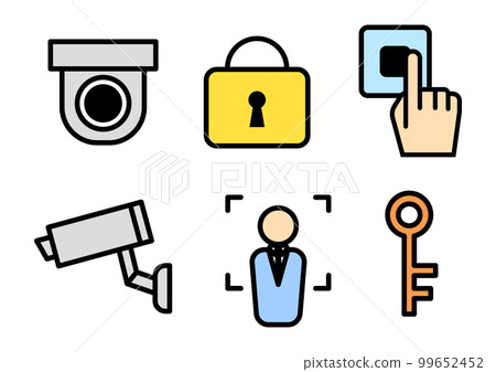 Security illustration material 99652452