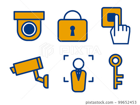 Security illustration material 99652453