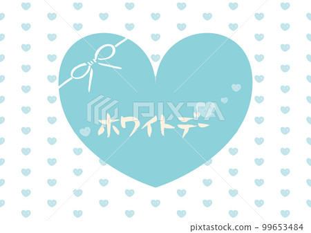 淡藍色的心，雅緻的手寫書法，奶油白色情人節，背景心 99653484