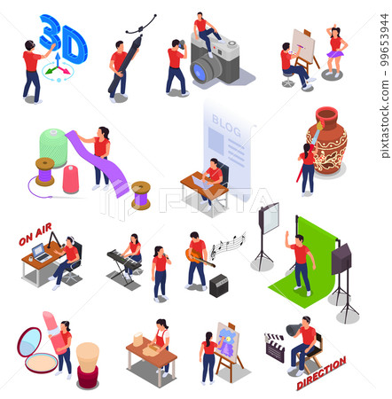 Art Creative Professions Set Art Creative Professions Set 99653944