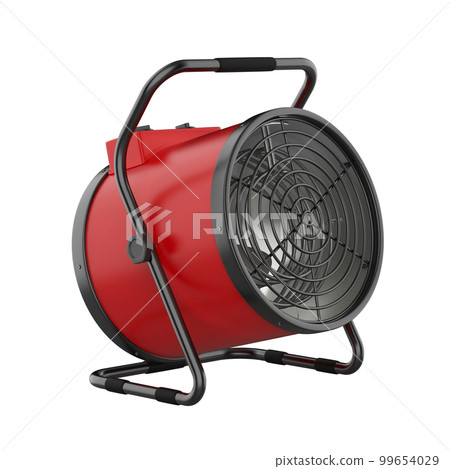 Red cylinder electric fan heater 99654029