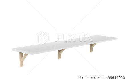 Wooden shelf with brackets 99654030
