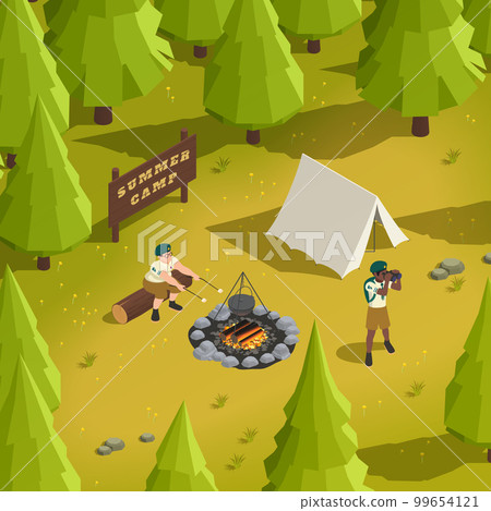 Summer Camp Illustration 99654121