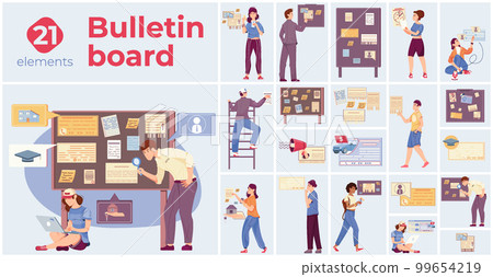 Bulletin Board Composition Set 99654219