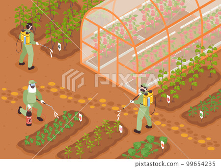 Isometric Farm Pest Control 99654235