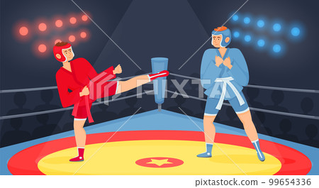 Fighters Boxing Ring Composition 99654336
