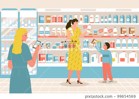 Food Allergy Supermarket Composition Food Allergy Supermarket Composition 99654569