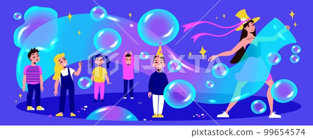 Bubbles Show Illustration Bubbles Show Illustration 99654574