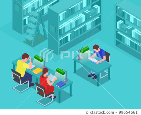 College Isometric Composition College Isometric Composition 99654661