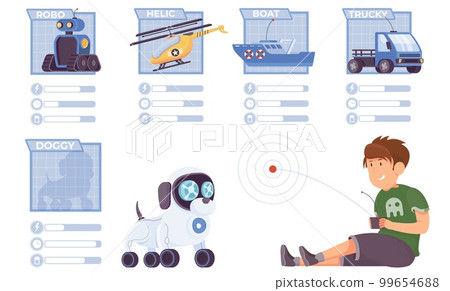 Controlled Toys Infographic Set Controlled Toys Infographic Set 99654688