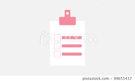 To do list icon on white background. vector. 99655437