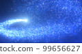 Abstract flying line particles blue bright glowing magical energy particles, abstract background 99656627