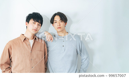 portrait of two young men 99657007