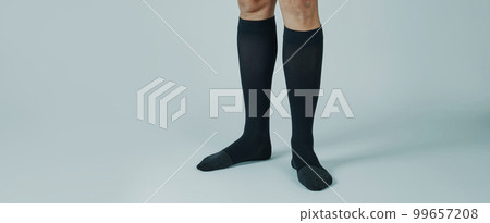 man wearing compression socks, banner format man wearing compression socks, banner format 99657208