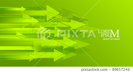 Green arrows background. Modern futuristic background technology. Vector illustration. Green arrows background. Modern futuristic background technology. Vector illustration. 99657248