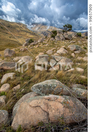Andringitra national park,mountain landscape, Madagascar wilderness landscape Andringitra national park,mountain landscape, Madagascar wilderness landscape 99657909