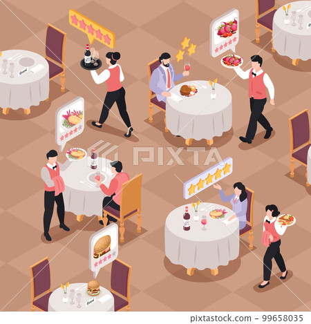 Restaurant Rating Illustration 99658035