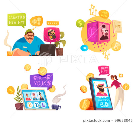 NFT 2x2 Compositions NFT 2x2 Compositions 99658045
