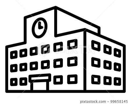 學校立體圖標 99658145