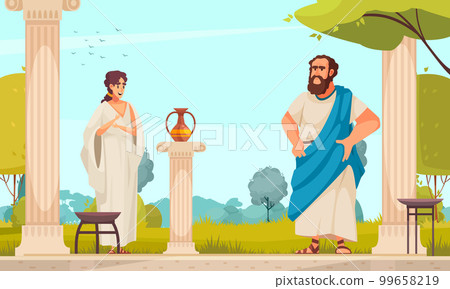 Socrates In Athens Garden Socrates In Athens Garden 99658219