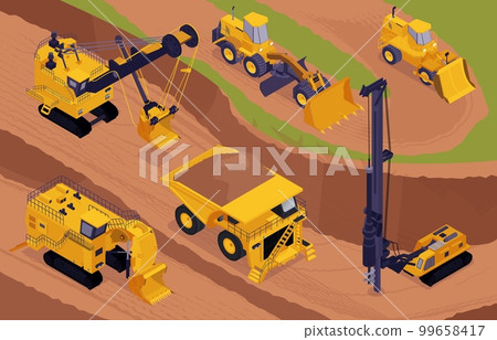 Pit Machines Mining Composition Pit Machines Mining Composition 99658417