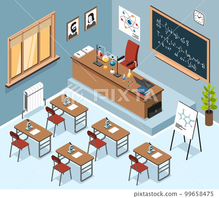 Math Class Interior Composition 99658475