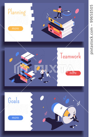 Project Management Horizontal Banners Project Management Horizontal Banners 99658505