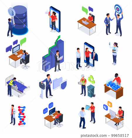 Modern Future Professions Set 99658517