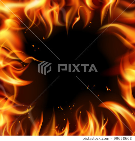 Realistic Fire Frame Realistic Fire Frame 99658668