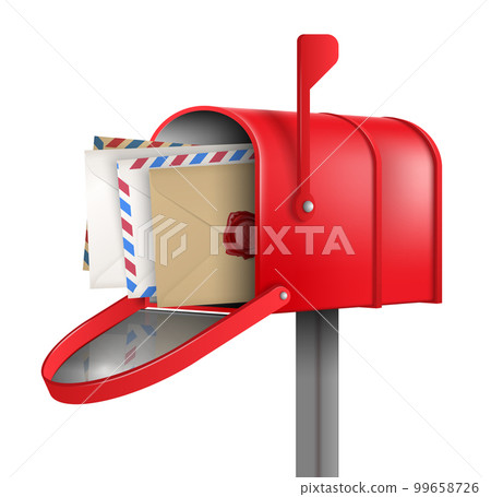 Realistic Mailbox Composition 99658726