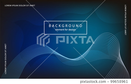 Abstract background. Wave element for design poster. Digital frequency track equalizer. Stylized line art. Colorful shiny wave lines created using blend tool. Curved wavy line smooth stripe. Vector. Abstract background. Wave element for design poster. Digital frequency track equalizer. Stylized line art. Colorful shiny wave lines created using blend tool. Curved wavy line smooth stripe. Vector. 99658961