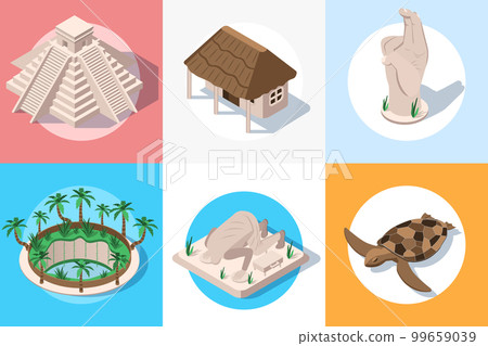 Yucatan Travel Circle Compositions 99659039