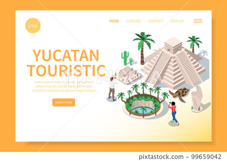 Yucatan Travel Landing Page Yucatan Travel Landing Page 99659042