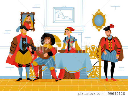 Renaissance Old Colored Composition Renaissance Old Colored Composition 99659128