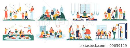 Mom Baby Group Set Mom Baby Group Set 99659129