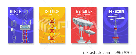Communication Towers Poster Set 99659765