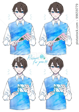 Men's set to give light blue Men's set to give light blue 99659779