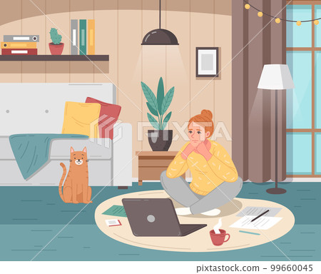 Professional Burnout Illustration 99660045