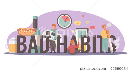 Bad Habits Cartoon 99660084