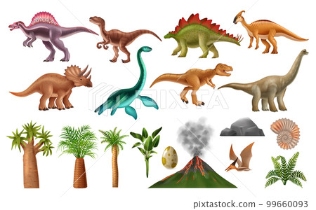 Realistic Jurassic Period Set 99660093