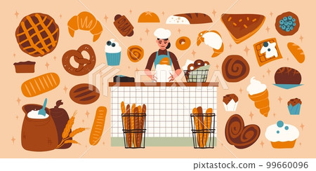 Bakery Big Icon Set 99660096