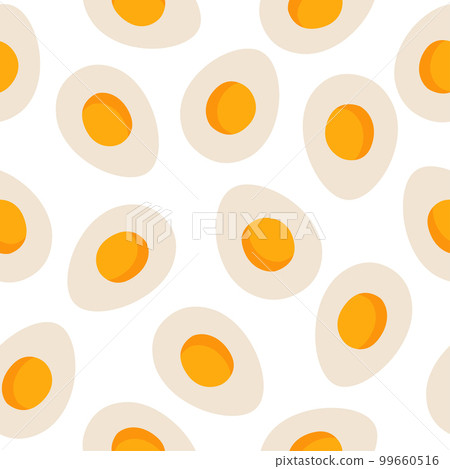 Seamless pattern of eggs. Vector illustration on a white background Seamless pattern of eggs. Vector illustration on a white background 99660516