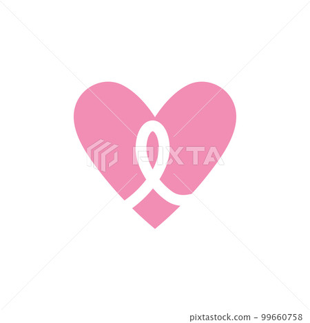 Breast cancer awareness,ribbon logo 99660758