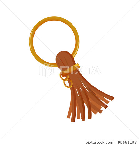 Realistic leather strap with golden metal elements vector illustration Realistic leather strap with golden metal elements vector illustration 99661198