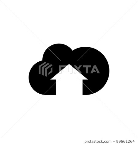 Upload vector icon, cloud storage symbol. Modern, simple flat vector illustration for web site or mobile app 99661264